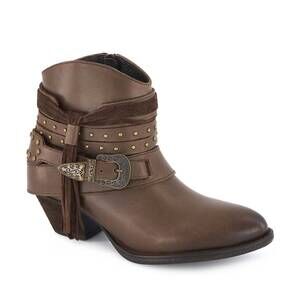 NEW FORASTERO women western fashion booties in brown